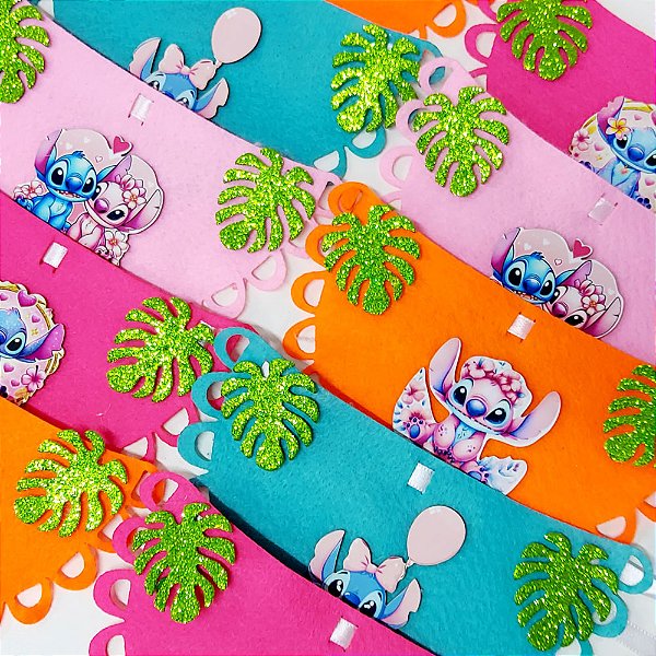 Babador Feltro PF Lilo & Stitch - 10 unidades
