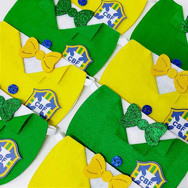 Colarinho Feltro EVA Copa Brasil Mod.2 - 10 unidades