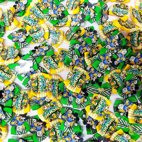 Laço Borboleta Duplo Sortidos PF Copa Brasil - 10 unidades