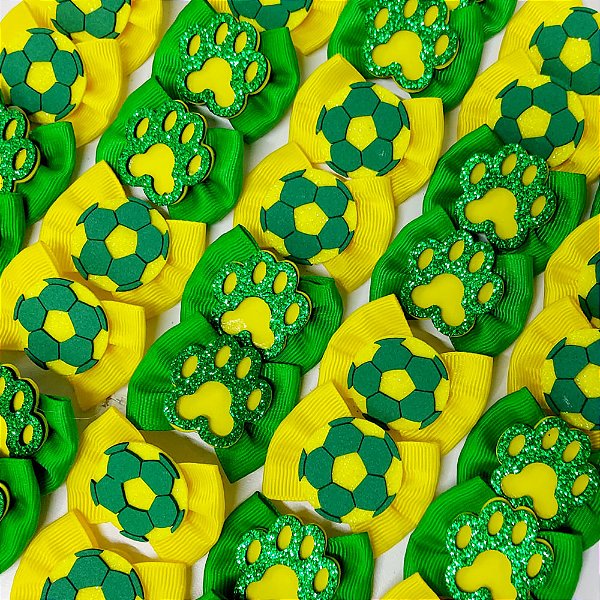 Laço Borboleta Sortidos EVA Copa Brasil - 10 unidades