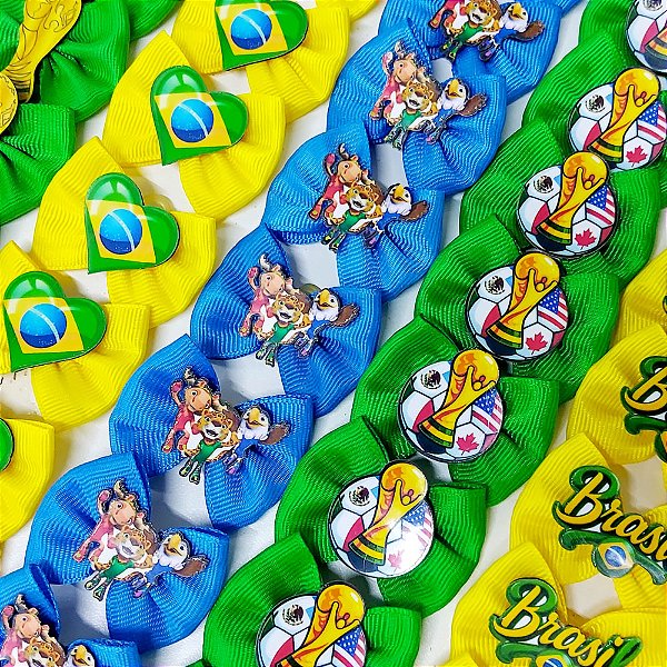 Laço Borboleta PF Copa Brasil - 10 unidades