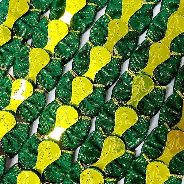 Laço Borboleta Pespontada Ouro Troféu Copa Brasil - 10 unidades