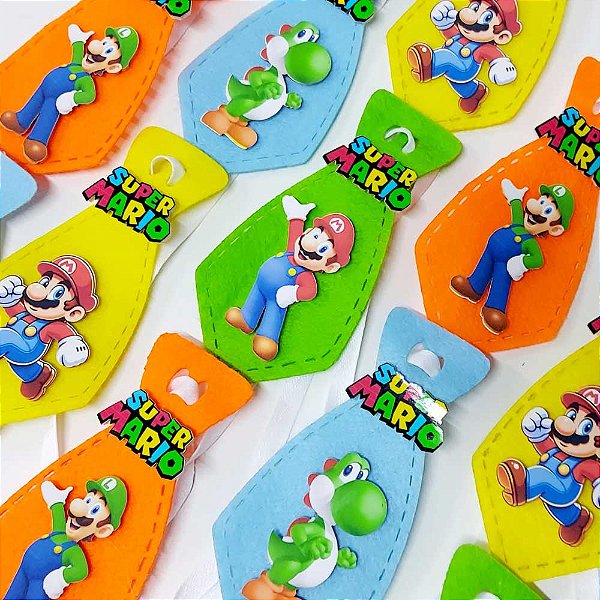 Gravata Social Feltro PF Super Mario - 10 unidades