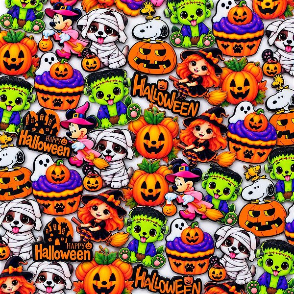 Adesivos PF Halloween - 10 unidades
