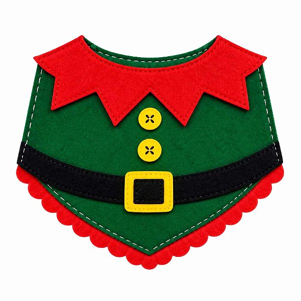 Golas Feltro EVA Duende Elfo Natal Mod.1 - 05 unidades