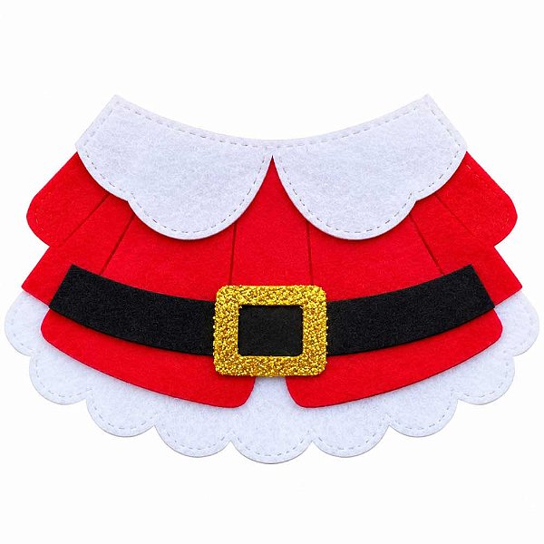 Golas Feltro EVA Roupa Mamãe Noel Natal - 05 unidades