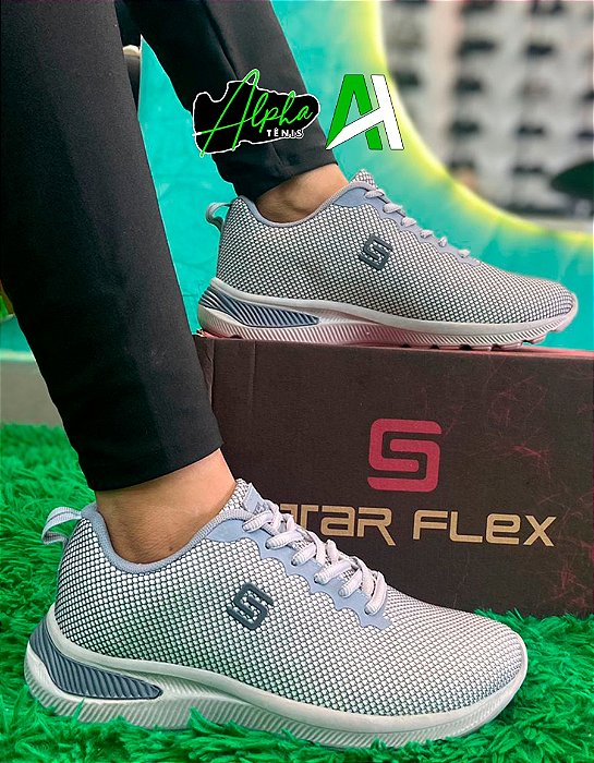 Tênis Star Flex  oferta 1 por 50, 2 por 80 Cinza - MOD 04