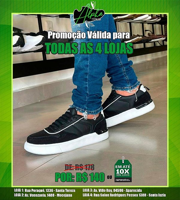 Tênis Sound Preto - Alpha Tênis