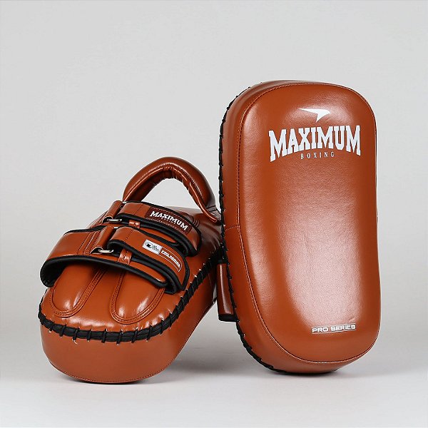 Aparador de Chute Thai Pad Muay Thai e Kickboxing Marrom - Par