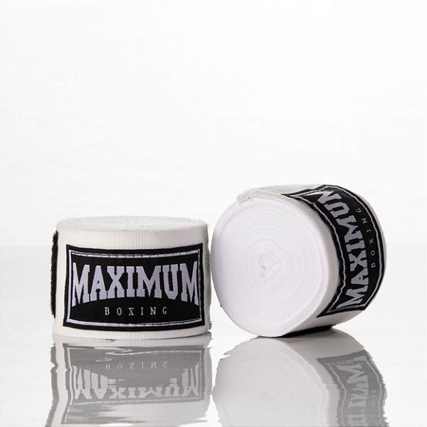 Bandagem de boxe e Muay Thai Branco - Maximum