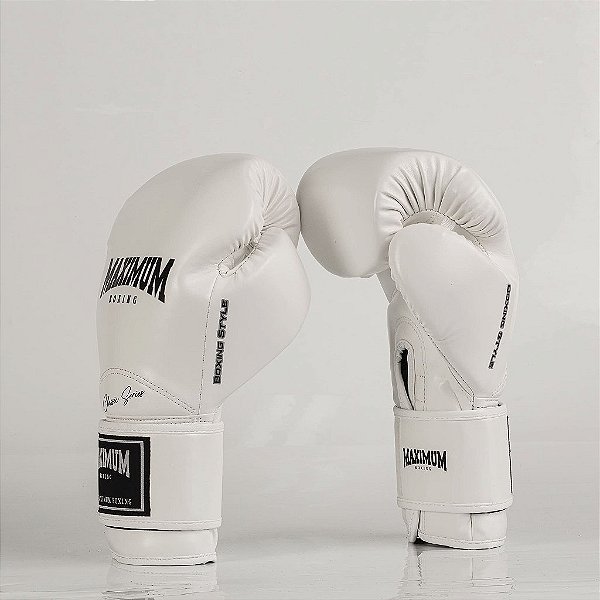 Luva de Boxe e Muay Thai Maximum New Classic White PU