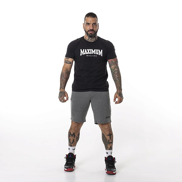 Bermuda Moletom Soft Cinza Chumbo
