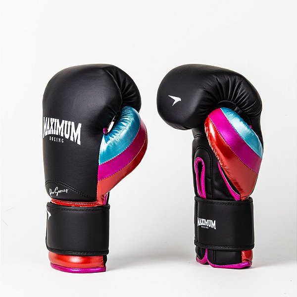 Luva de Boxe e Muay Thai Profissional Preto e Azul