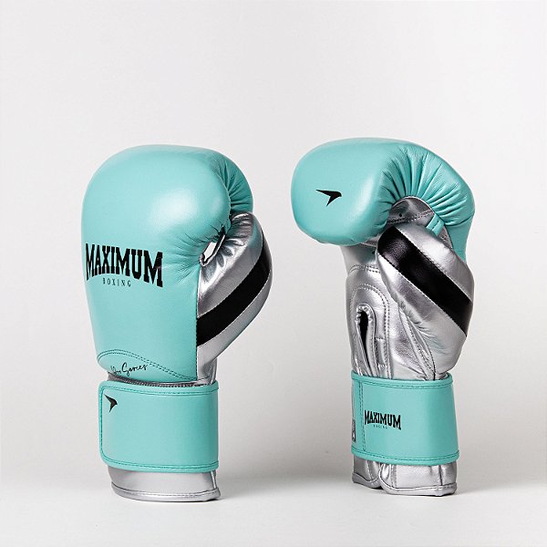 Luva de Boxe e Muay Thai Profissional Azul Claro