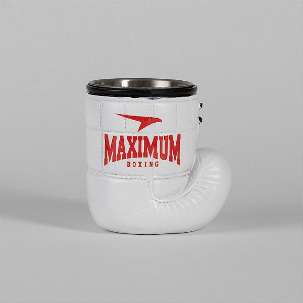 Caneca em Aço Inoxidável com Luva de Boxe Branca