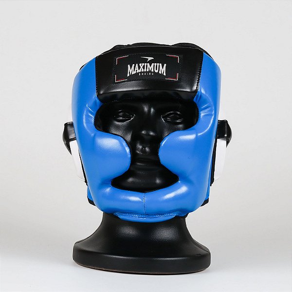 Capacete de Boxe e Muay Thai Azul - Maximum