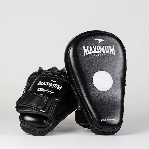 Manopla de Foco Longa Boxe e Muay Thai Maximum Profissional - Cor Preta