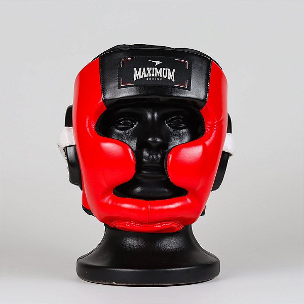 Capacete de Boxe e Muay Thai Vermelho - Vermelho