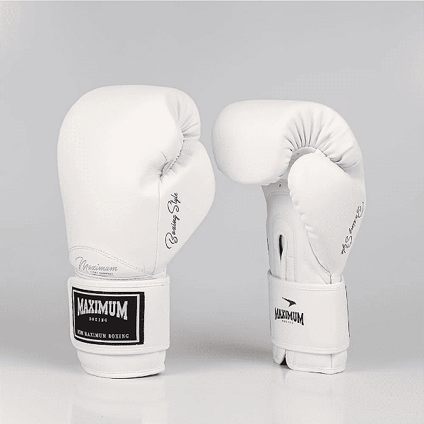 Luva de Boxe e Muay Thai Classic White Power Face
