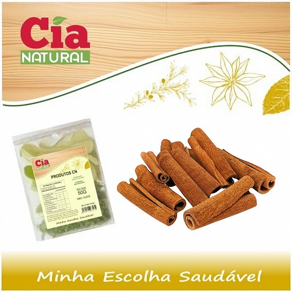 CANELA EM CASCA CIA NATURAL 50G