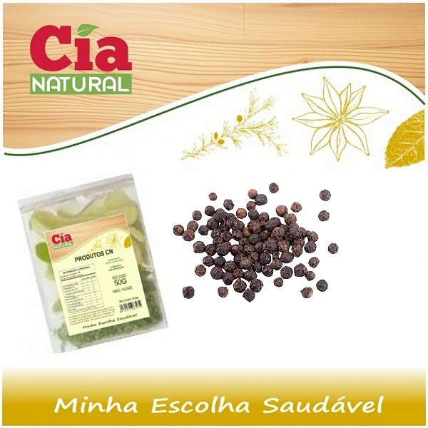 PIMENTA PRETA GRÃO CIA NATURAL 50G