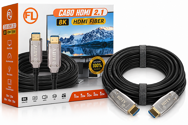 CABO HDMI FIBRA OPTICA 2.1 8K 100M