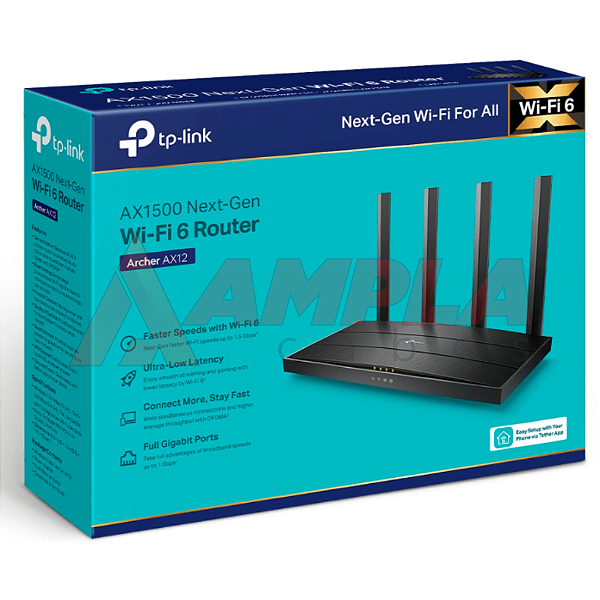 Roteador TP-Link Archer AX12 Dual-Band WiFi 6 - 6Gbps