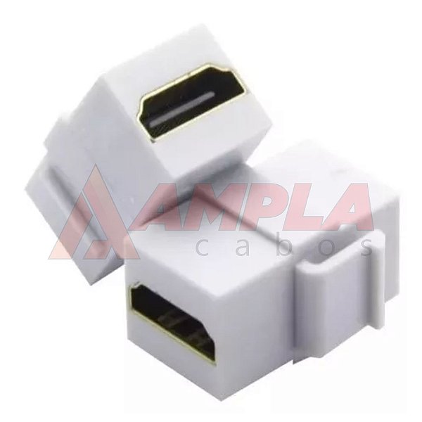 Keystone HDMI Femea Branco