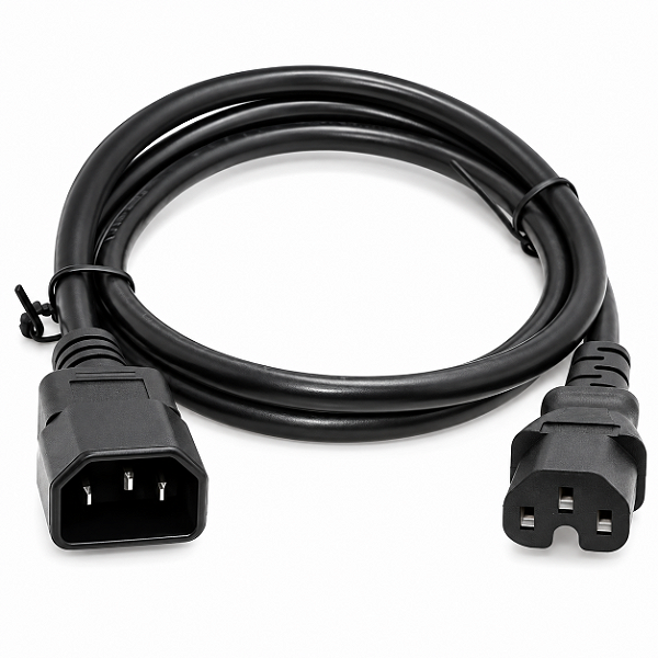 Cabo de Força IEC C13 para IEC C15 1,8 m
