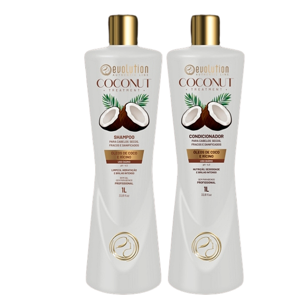 KIT SHAMPOO E CONDICIONADOR COCONUT