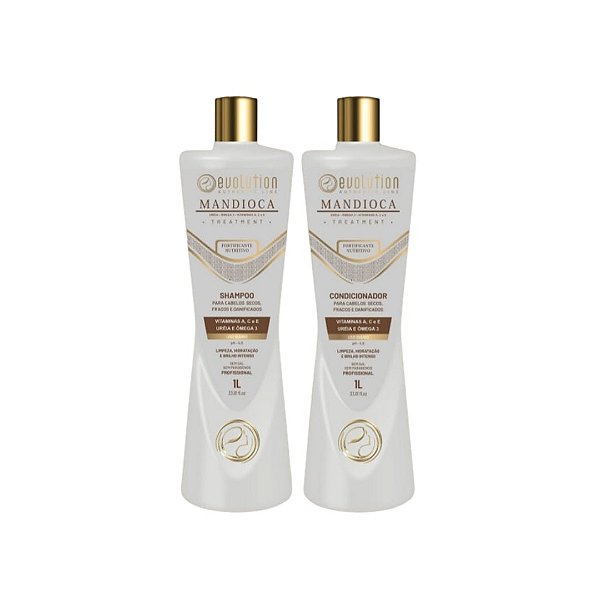 KIT SHAMPOO E CONDICIONADOR MANDIOCA