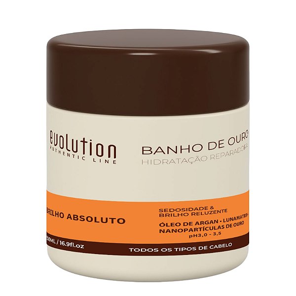 MASCARA BANHO DE OURO 500G BRILHO INTENSO