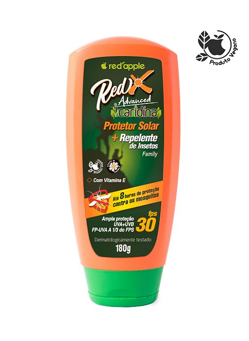 Protetor Solar FPS 30 + Repelente de Insetos Advanced Red X