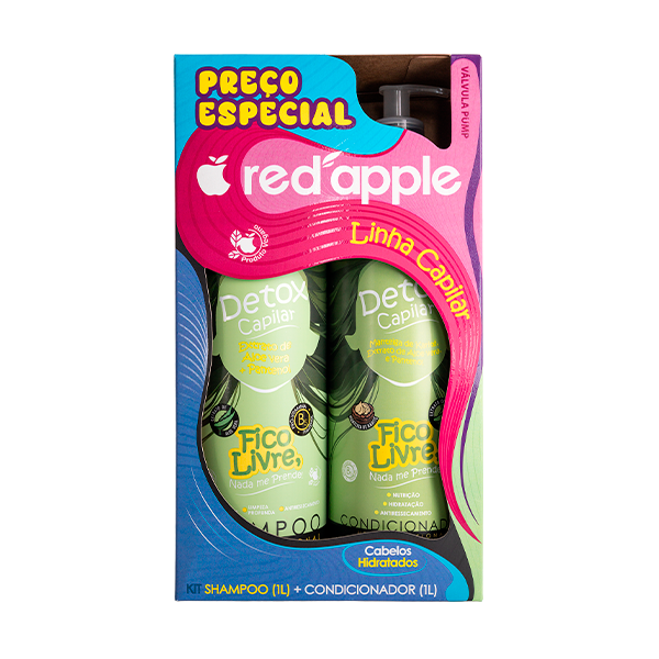Kit Detox - Shampoo + Condicionador - Fico Livre, Nada me Prende!