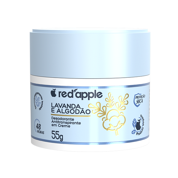Desodorante Antitranspirante em Creme Lavanda e Algodão