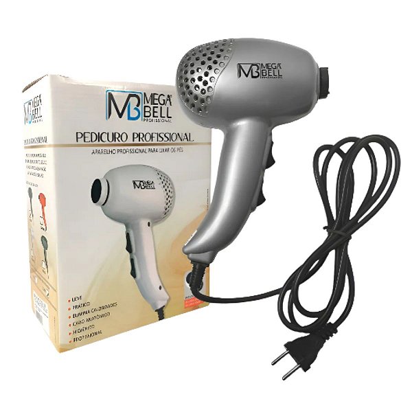 Aparelho Pedicuro Lixa Profissional P/ Pés Mega Bell Prata 127v