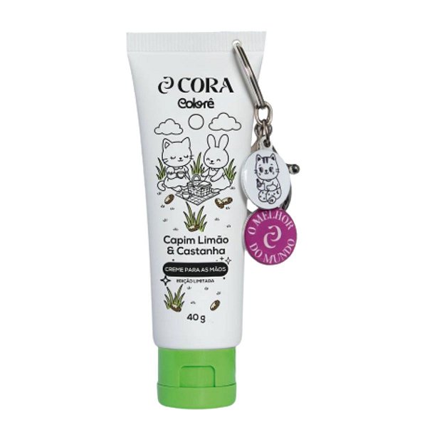 Creme para as Mãos Cora Colorê Castanha Capim Limão 40grs