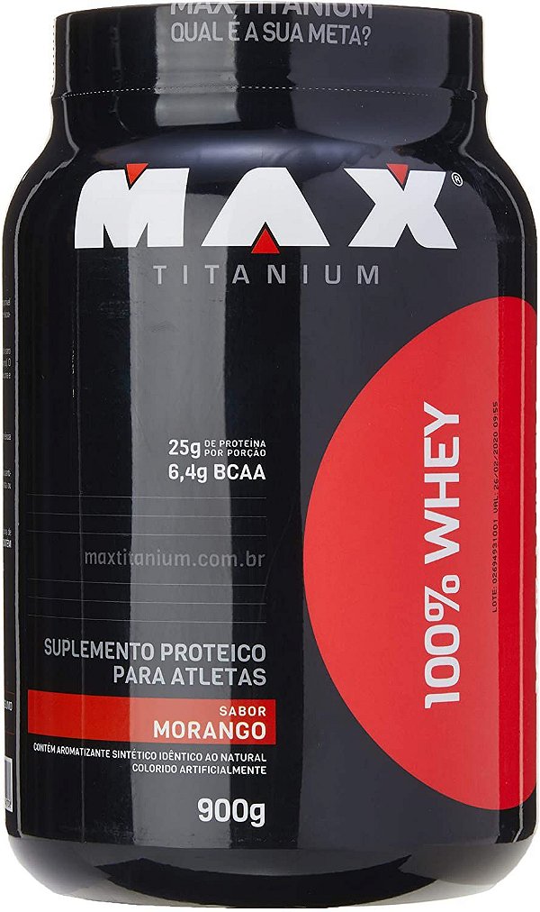 100% Whey 900g Refil Max Titanium