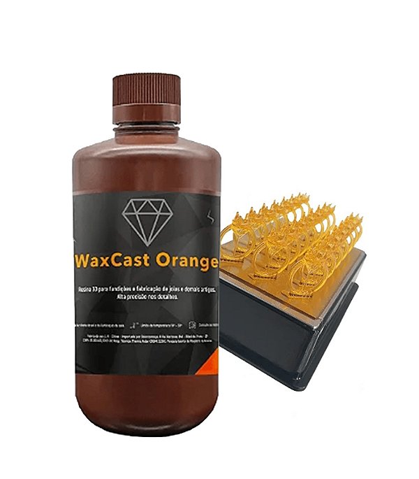 Linha Joias - PrintaX WaxCast Orange - 1 KG