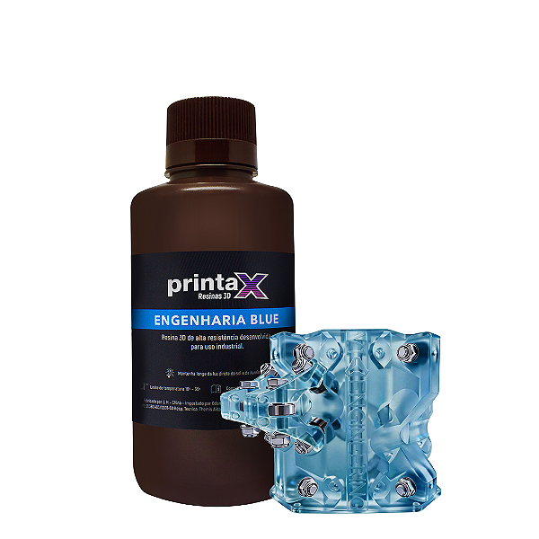 Resina 3D Industrial PrintaX Engenharia Blue 500g #PromoX