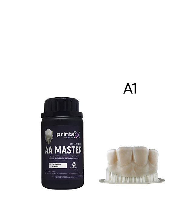 Resina 3D Odontológica PrintaX AA Master Nanohíbrida Biocompatível 250g