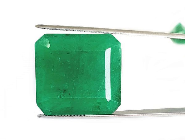 Pedra Esmeralda Lapidada Quadrada - Cut Emerald quality