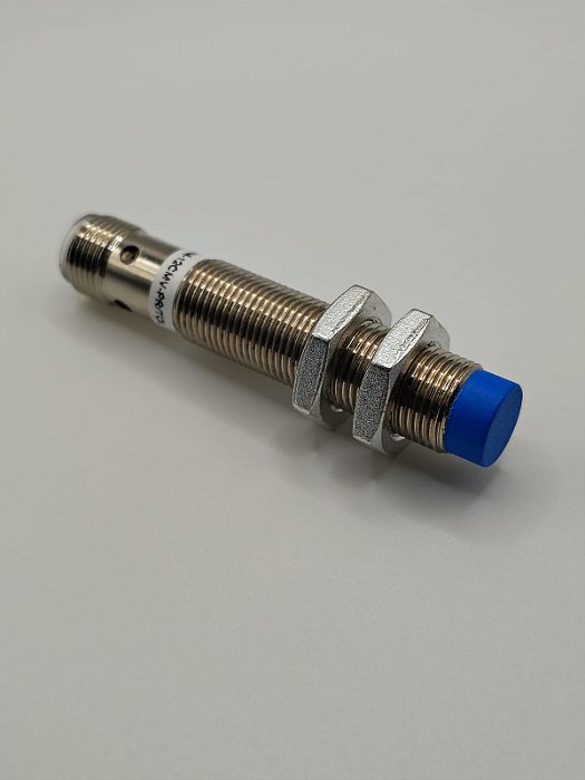 Sensor Indutivo Tecnotron IN-4M-12CMV-PR/TCL – PNP, NA+NF, Conector M12, Ø12mm, Distância 4mm