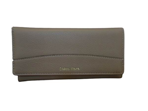 Carteira CAQUI, pala com costura e magnético