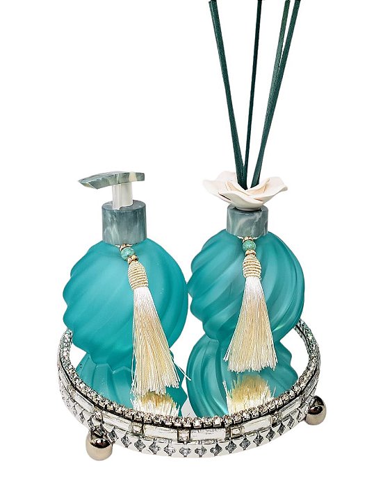 Kit banheiro Cor Tiiffany