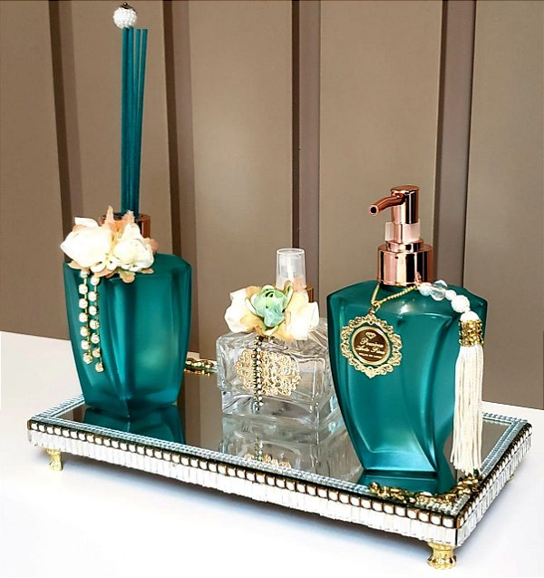 Conjunto Para Lavabo Cor Tiffany