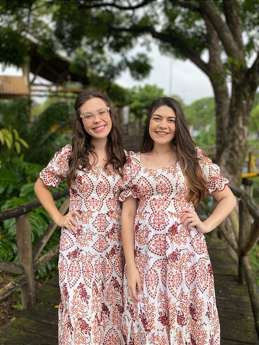 Vestido laise bordado