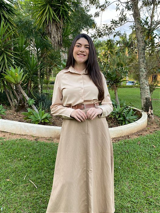 Saia maxi midi (Caqui)