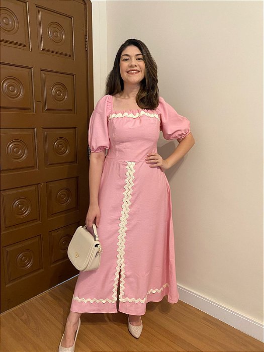 Vestido Clássico (Rosa)