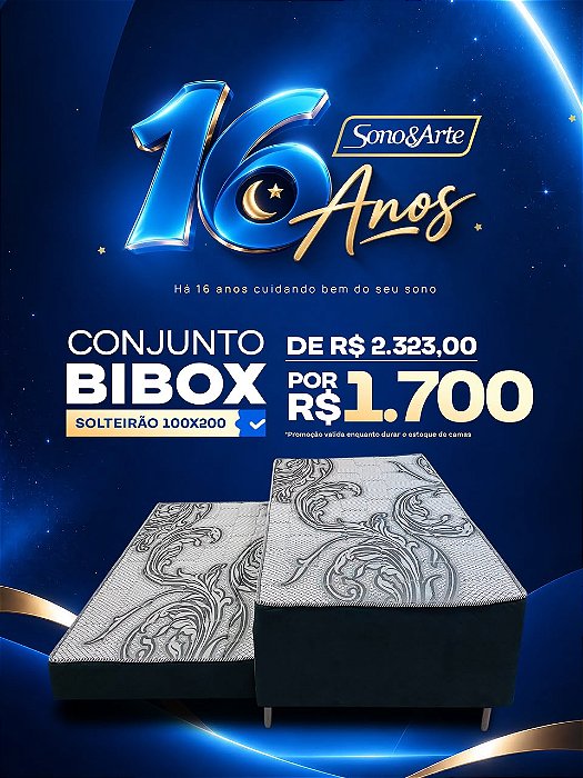 Cama Bibox Molas Ensacadas - Soft Flex